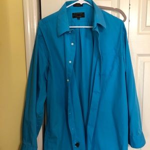 Alexander Julian Colours large blue dress shirt